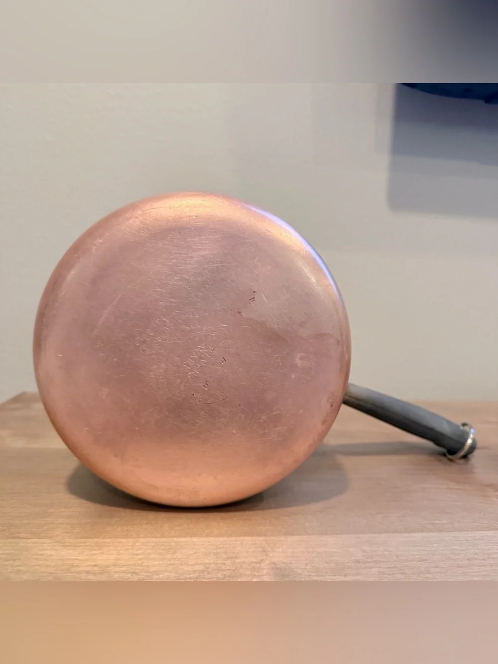 Vintage Revere Ware 3 Qt Copper Clad Stainless Steel Saucepan w/ Lid 1801